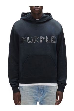 Black cotton hoodie PURPLE BRAND | P447FTBW425BLACK